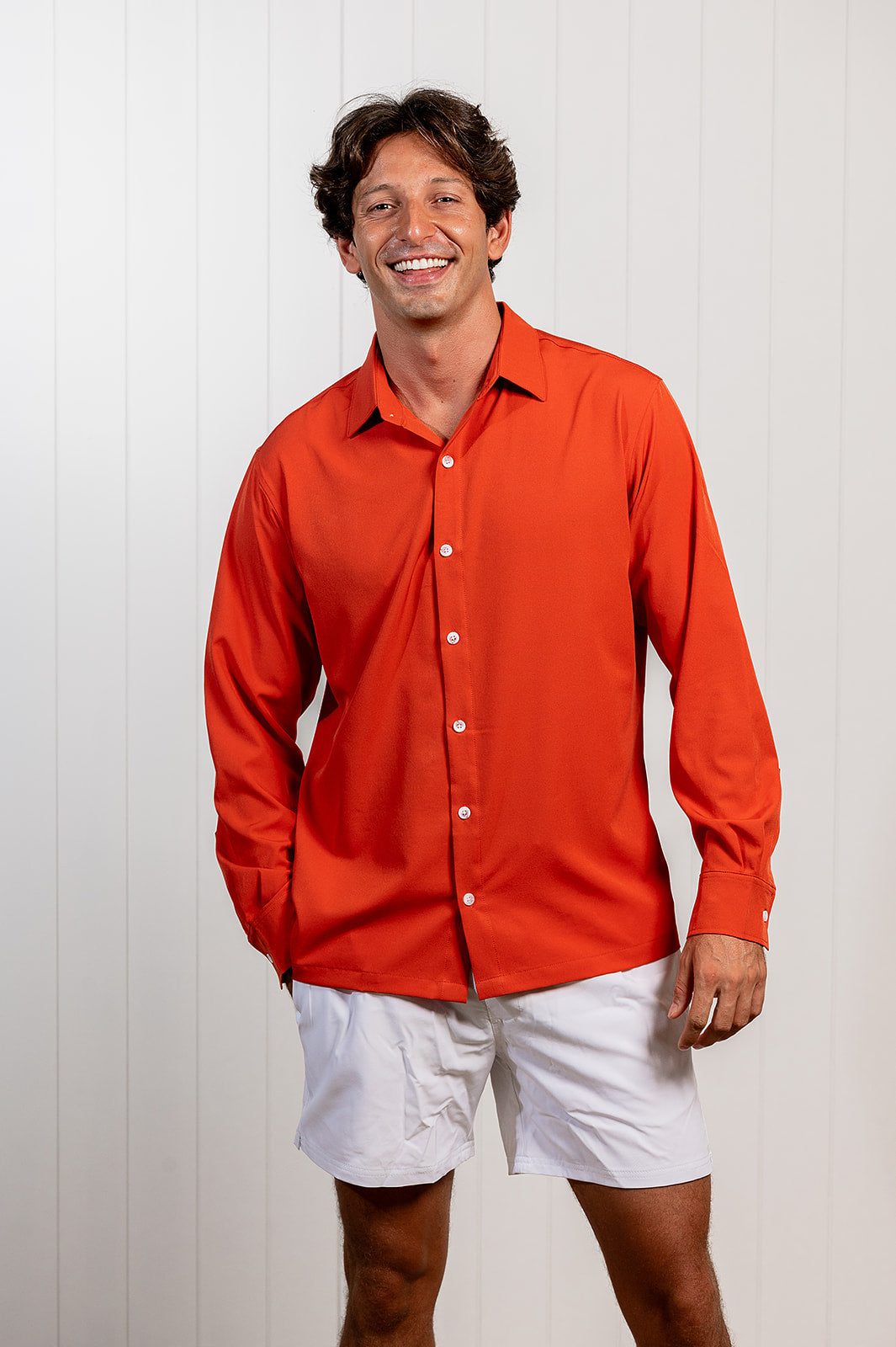 Long Sleeve Burnt Orange NashieBurnt Orange Long Sleeve Nashie | Stylish  Unisex Rash Vest