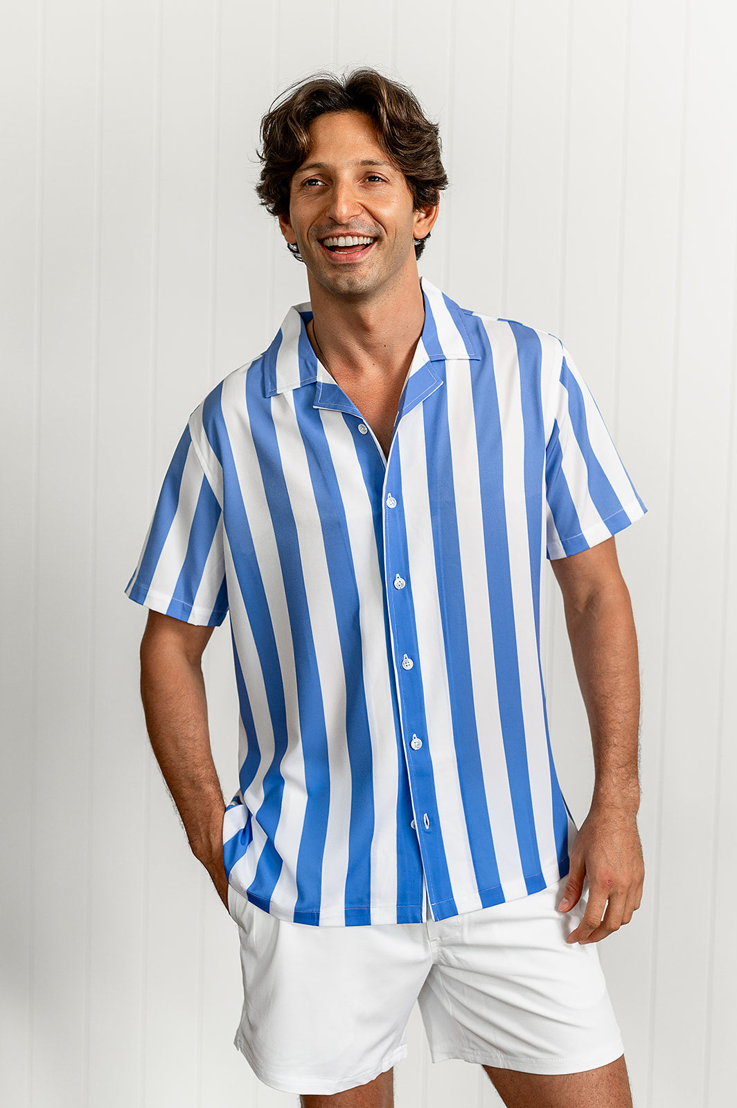 Light Blue Striped Nashie - S image