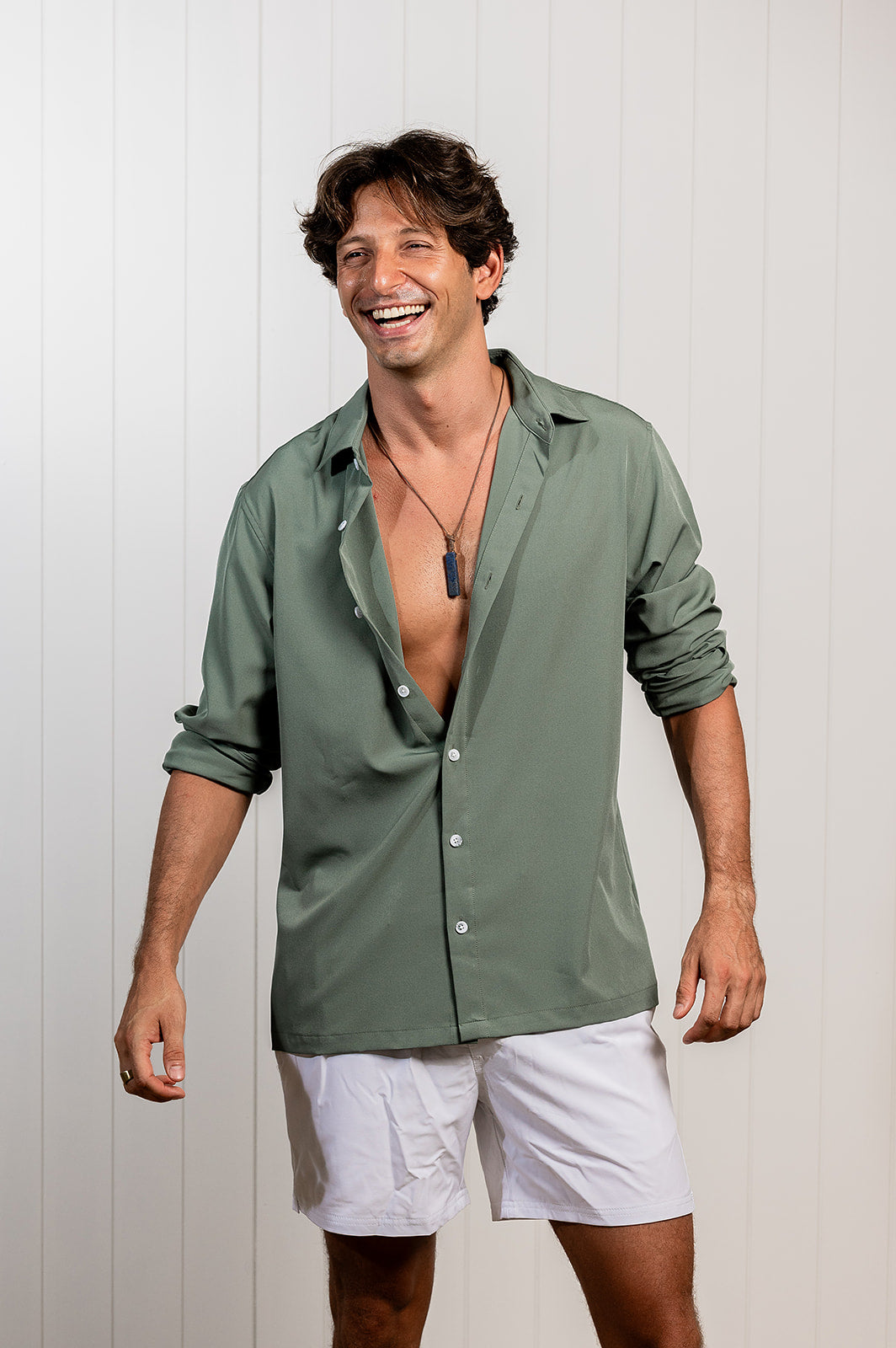 Long Sleeve Olive Green Nashie image 2