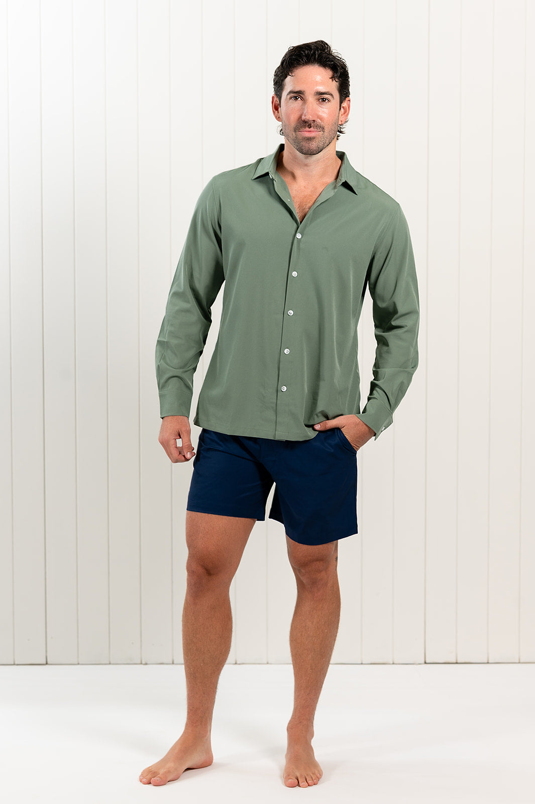 Long Sleeve Olive Green Nashie