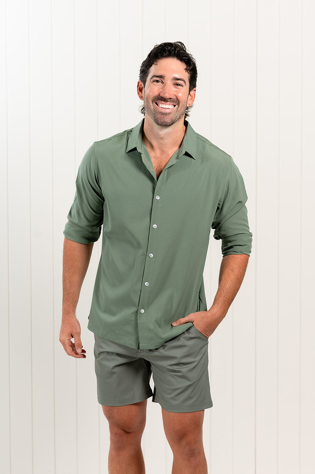 Long Sleeve Olive Green Nashie