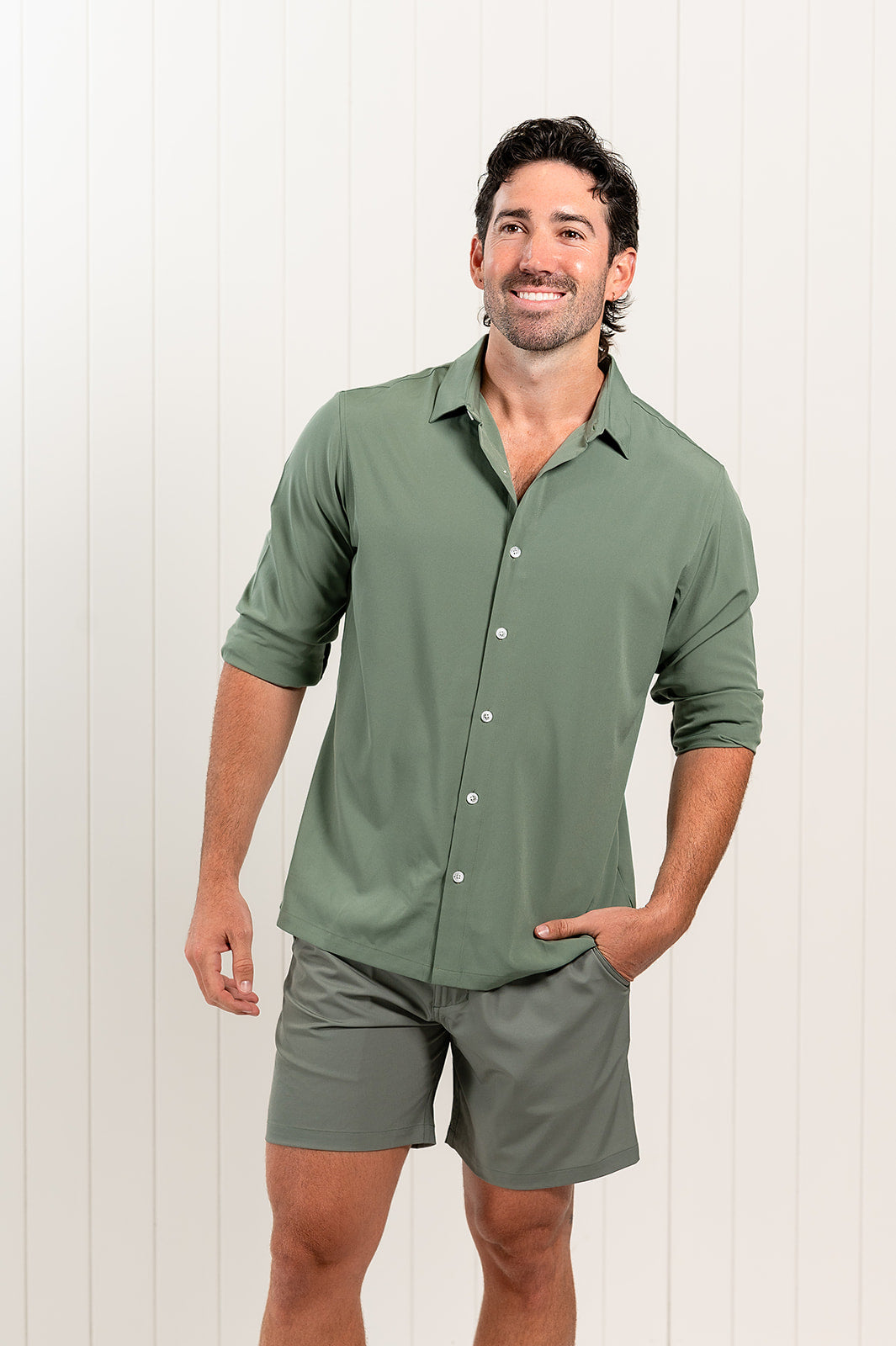Olive Green Nashie Swim Pants