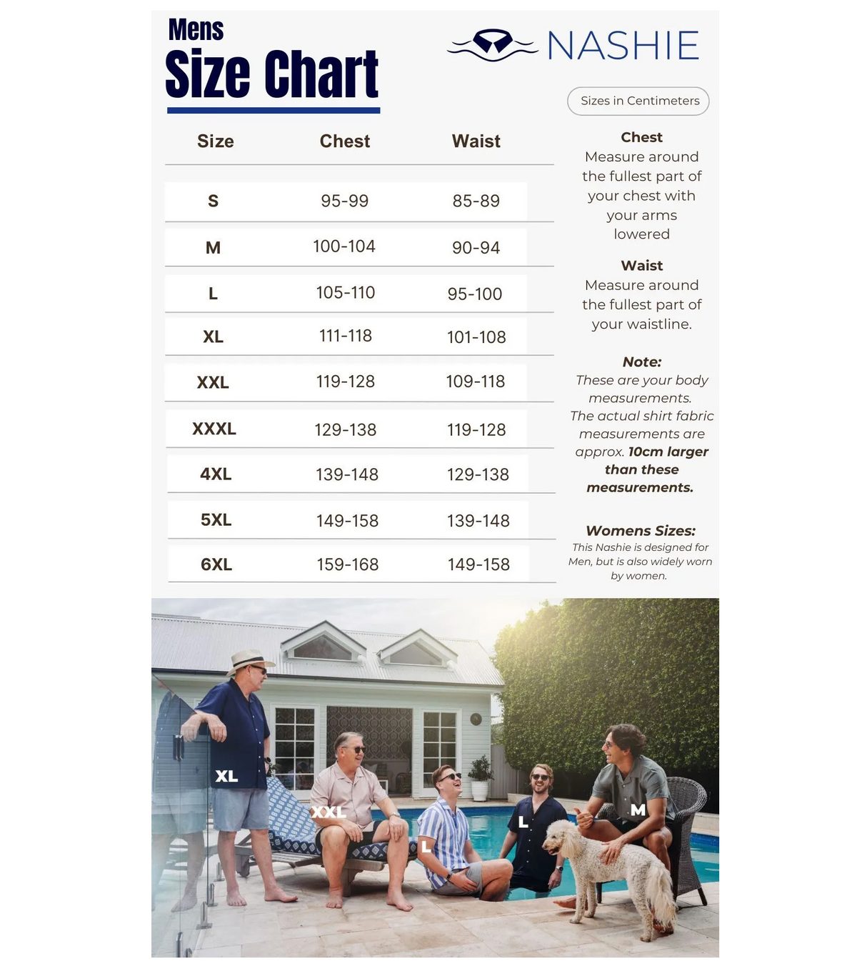 Oneractive Size Guide Sizing Guide